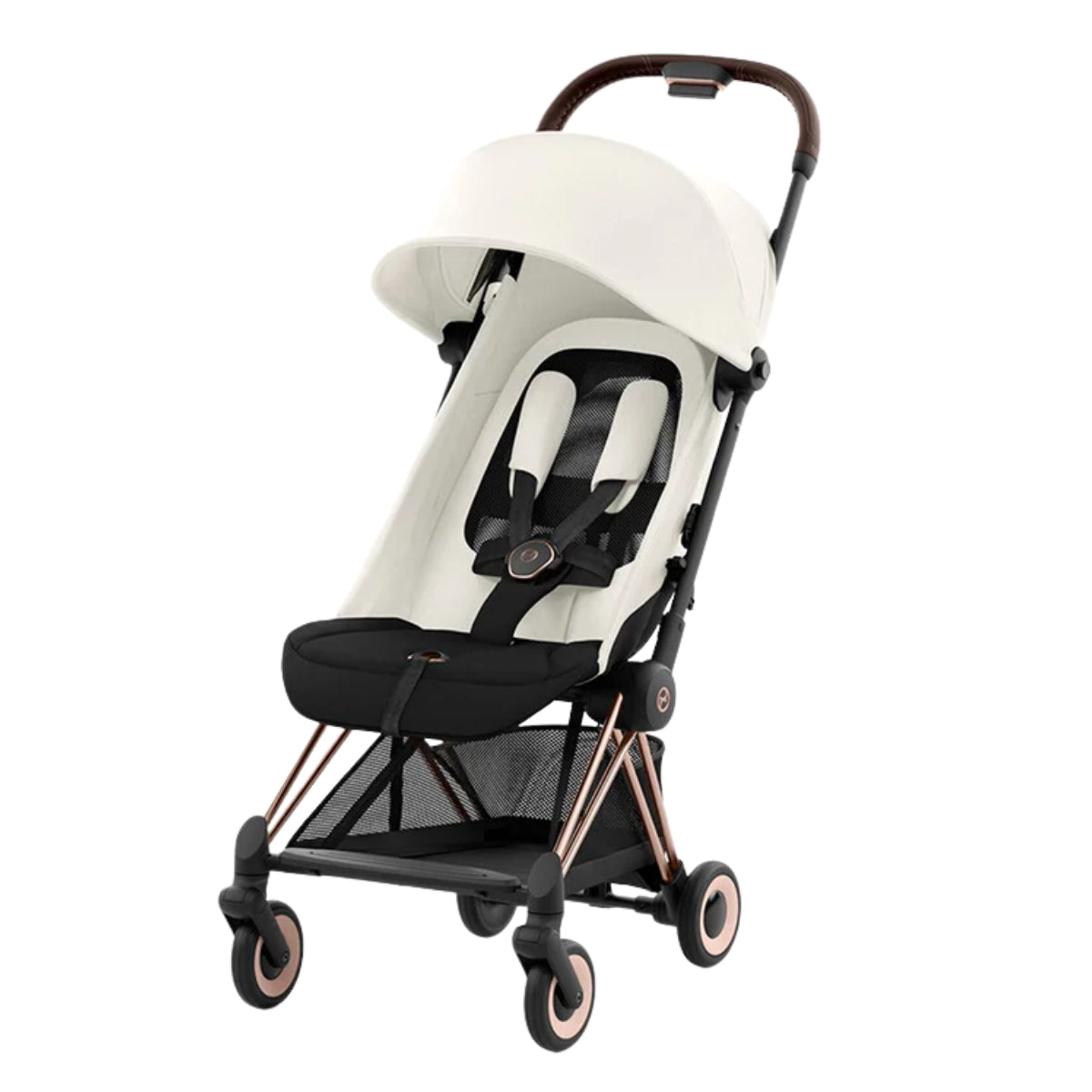 Carrinho De Bebê Cybex Coya Rosegold Off White