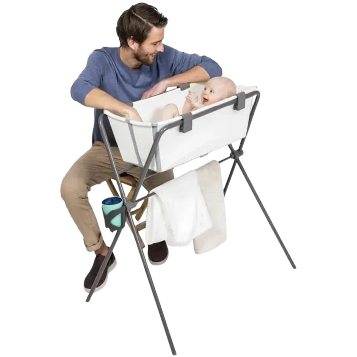 Suporte de banho Flexi Stokke -  Cinza