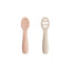Kit de Colheres Iniciais Para Bebês Mushie - Blush/Shifting Sand