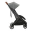 Carrinho Compacto UPPAbaby Minu V3 - Greyson (Carvão Melange / Quadro de Carbono / Couro de Sela)