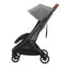 Carrinho Compacto UPPAbaby Minu V3 - Greyson (Carvão Melange / Quadro de Carbono / Couro de Sela)