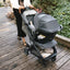 Carrinho Compacto UPPAbaby Minu V3 - Greyson (Carvão Melange / Quadro de Carbono / Couro de Sela)