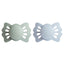 Kit de Chupetas Simétricas Lucky Mushie 0-6M Sage e Powder Blue