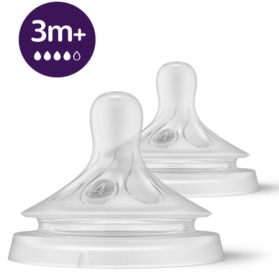 Avent - Bico Natural Response 2Pk, Fluxo 4, 3m+