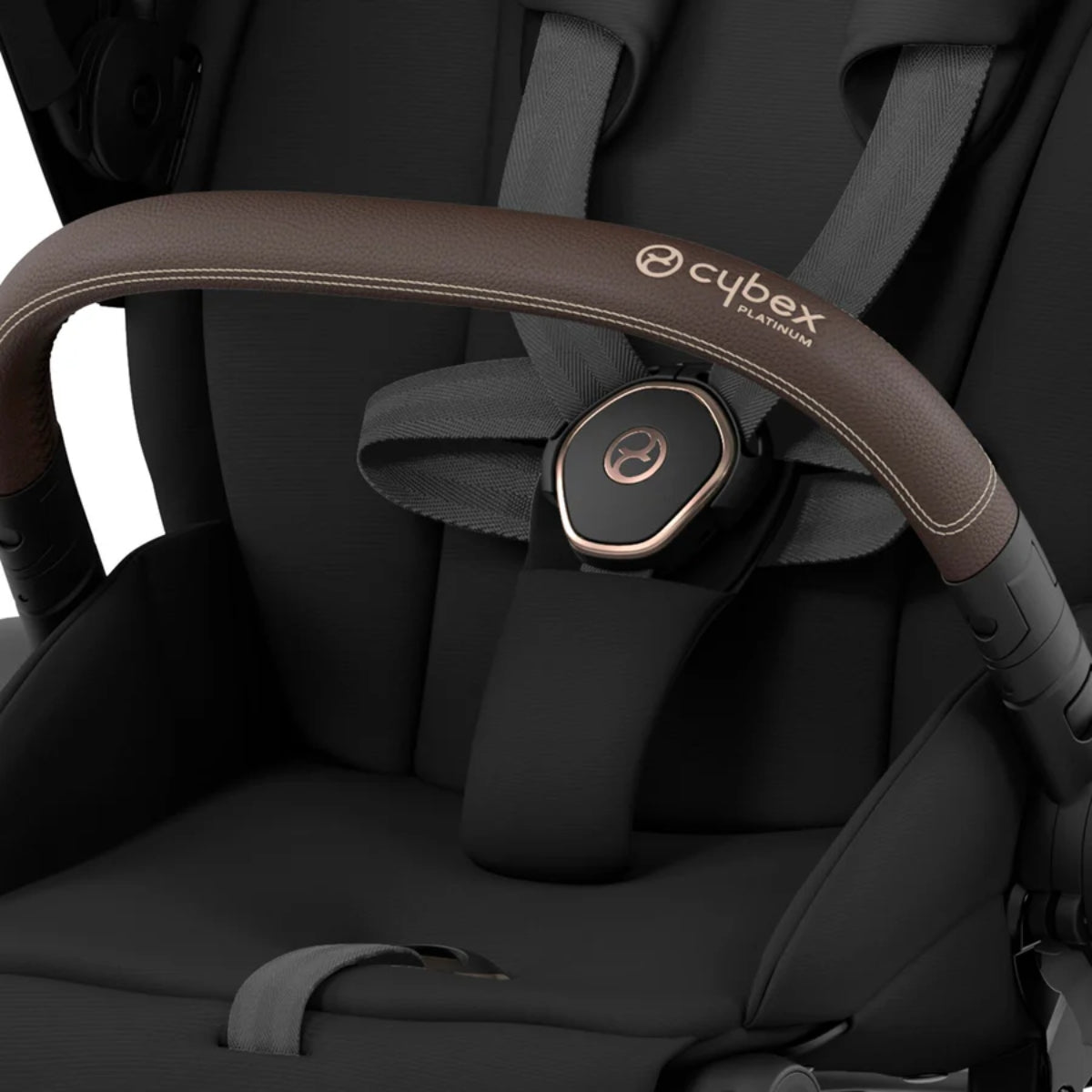 Carrinho de bebê Cybex Priam 4 Complete Rose Gold Preto Profundo