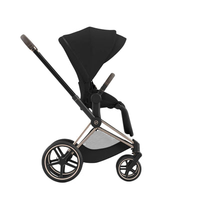 Carrinho de bebê Cybex Priam 4 Complete Rose Gold Preto Profundo