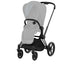 Estrutura para carrinho Cybex E-Priam 2 - Preto fosco/Preto 