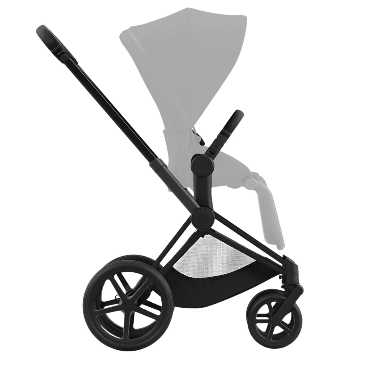 Estrutura para carrinho Cybex E-Priam 2 - Preto fosco/Preto 