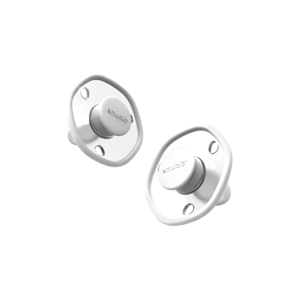 The Emulait Pacifier 2-Pack White - 6M +