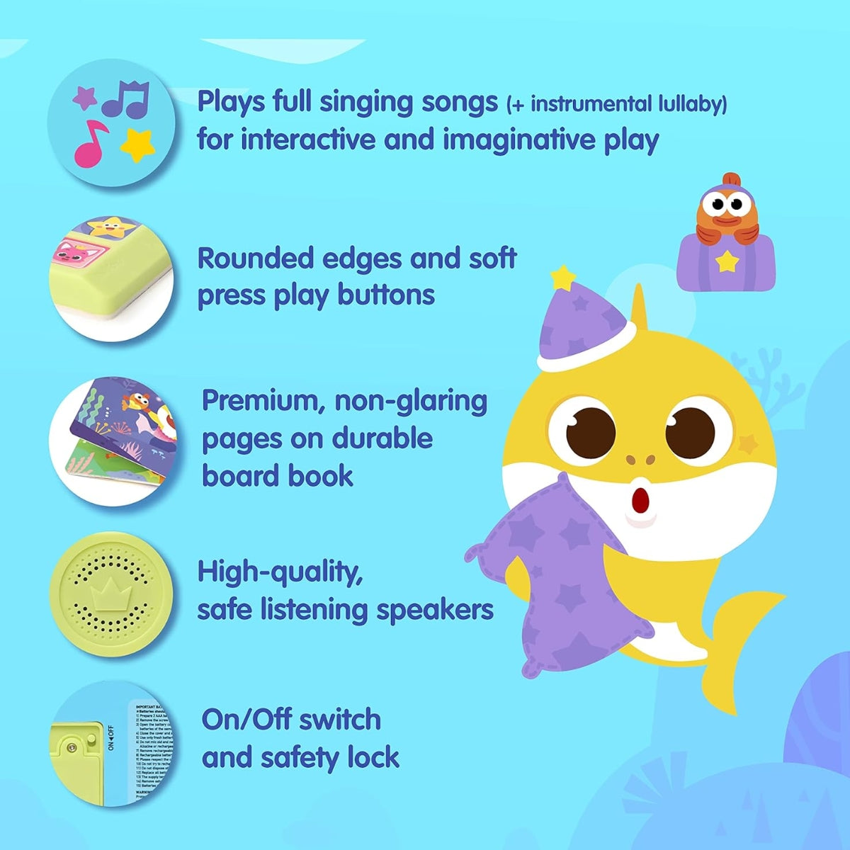 Pinkfong 10 Button Sound Book - Baby Shark Bedtime