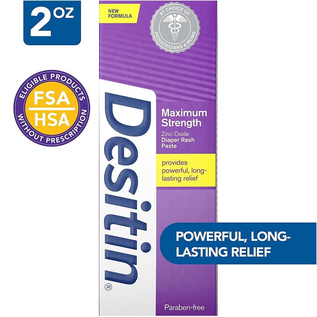 Pomada para Assaduras Desitin Maximum Strength Roxa 136G - Desitin Babytunes