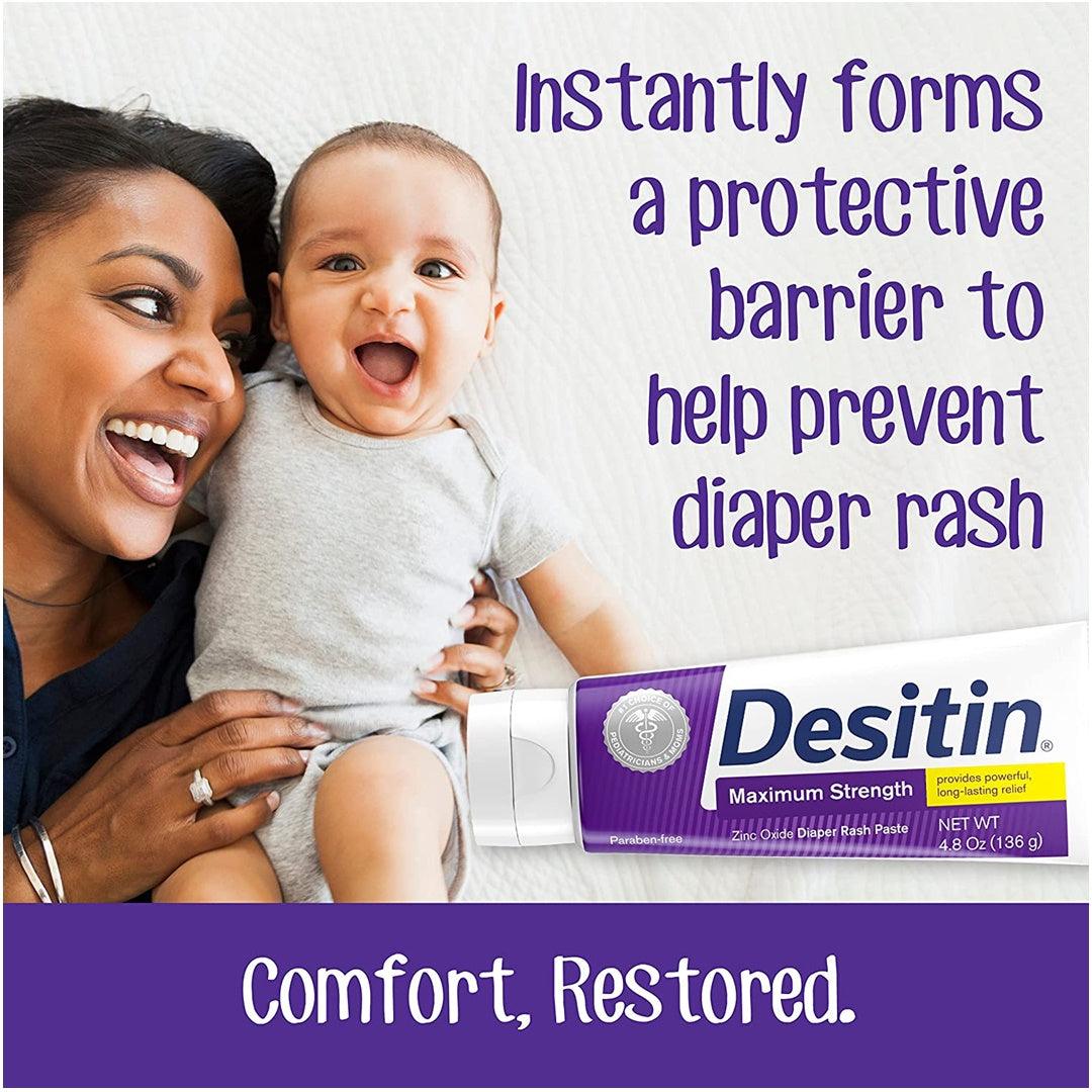 Pomada para Assaduras Desitin Maximum Strength Roxa 136G - Desitin Babytunes