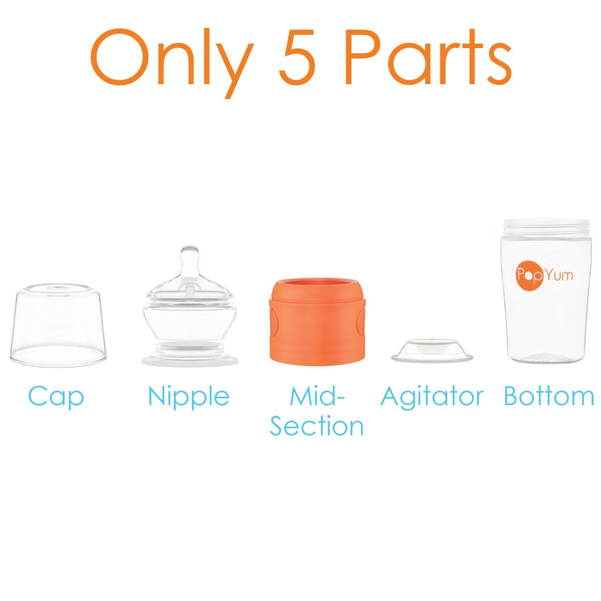 Kit De Mamadeira PopYum Com Mixer 260ML