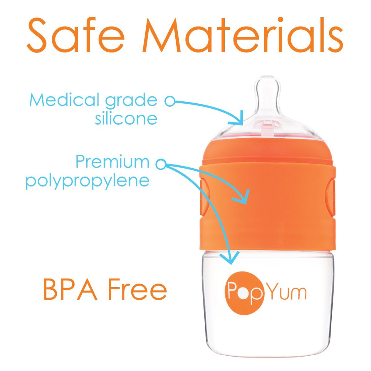 Kit De Mamadeira PopYum Com Mixer 150ML