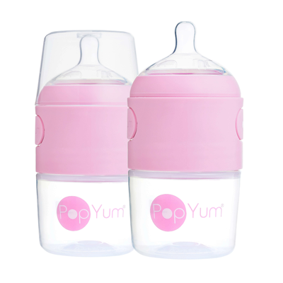 Kit De Mamadeira PopYum Com Mixer Pink 150ML