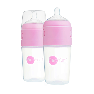 Kit De Mamadeira PopYum Com Mixer Pink 260ML