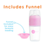 Kit De Mamadeira PopYum Com Mixer Pink 260ML on Luna Baby Store Miami