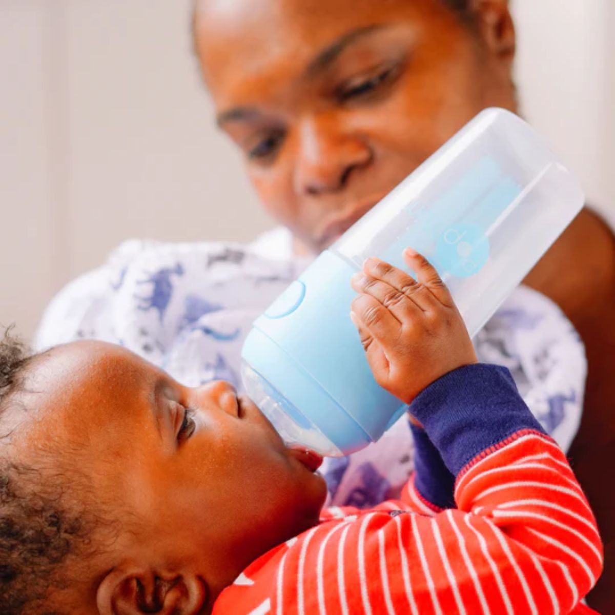 Kit De Mamadeira PopYum Com Mixer Blue 260ML