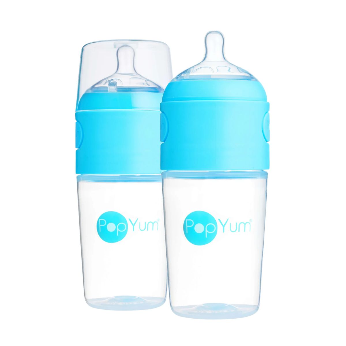 Kit De Mamadeira PopYum Com Mixer Blue 260ML