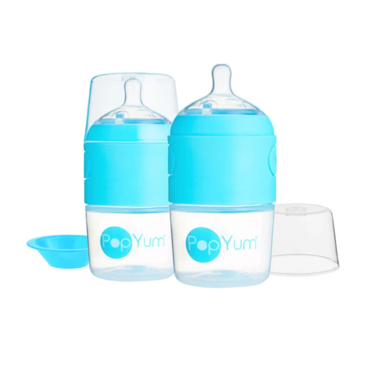 Kit De Mamadeira PopYum Com Mixer Blue 150ML