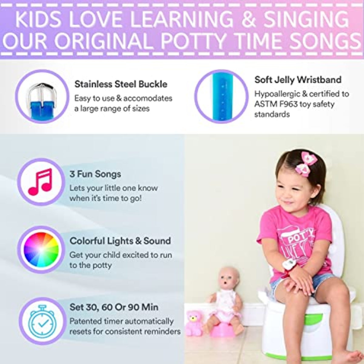 Potty Time Potty Watch - Purple