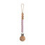 Prendedor De Chupeta Infantil Mushie EVA Mauve on Luna Baby Store Miami