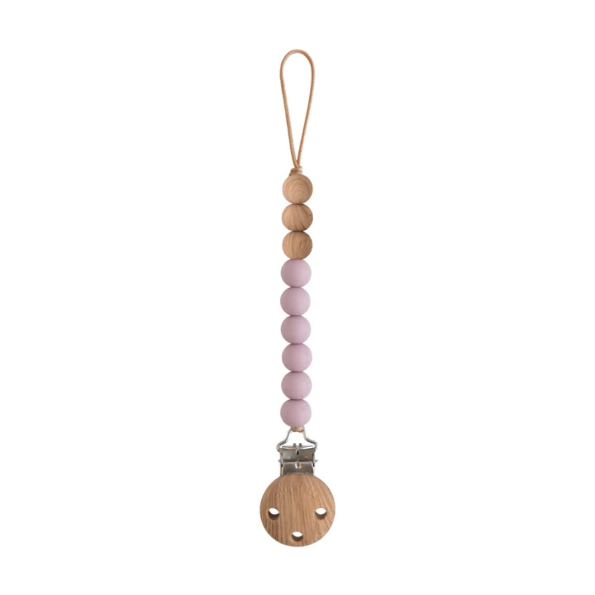 Prendedor De Chupeta Infantil Mushie EVA Mauve