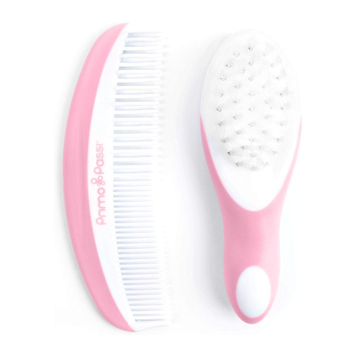 Kit Escova E Pente De Cabelo Primo Passi Rosa on Luna Baby Store Miami
