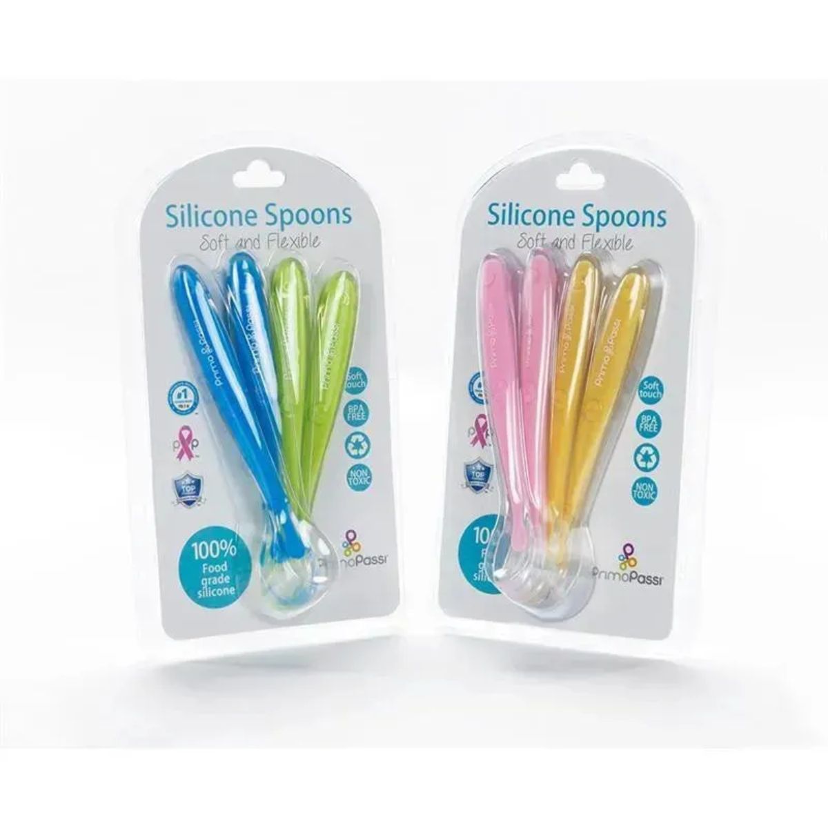 Colheres de Silicone Primo Passi Blue/Green
