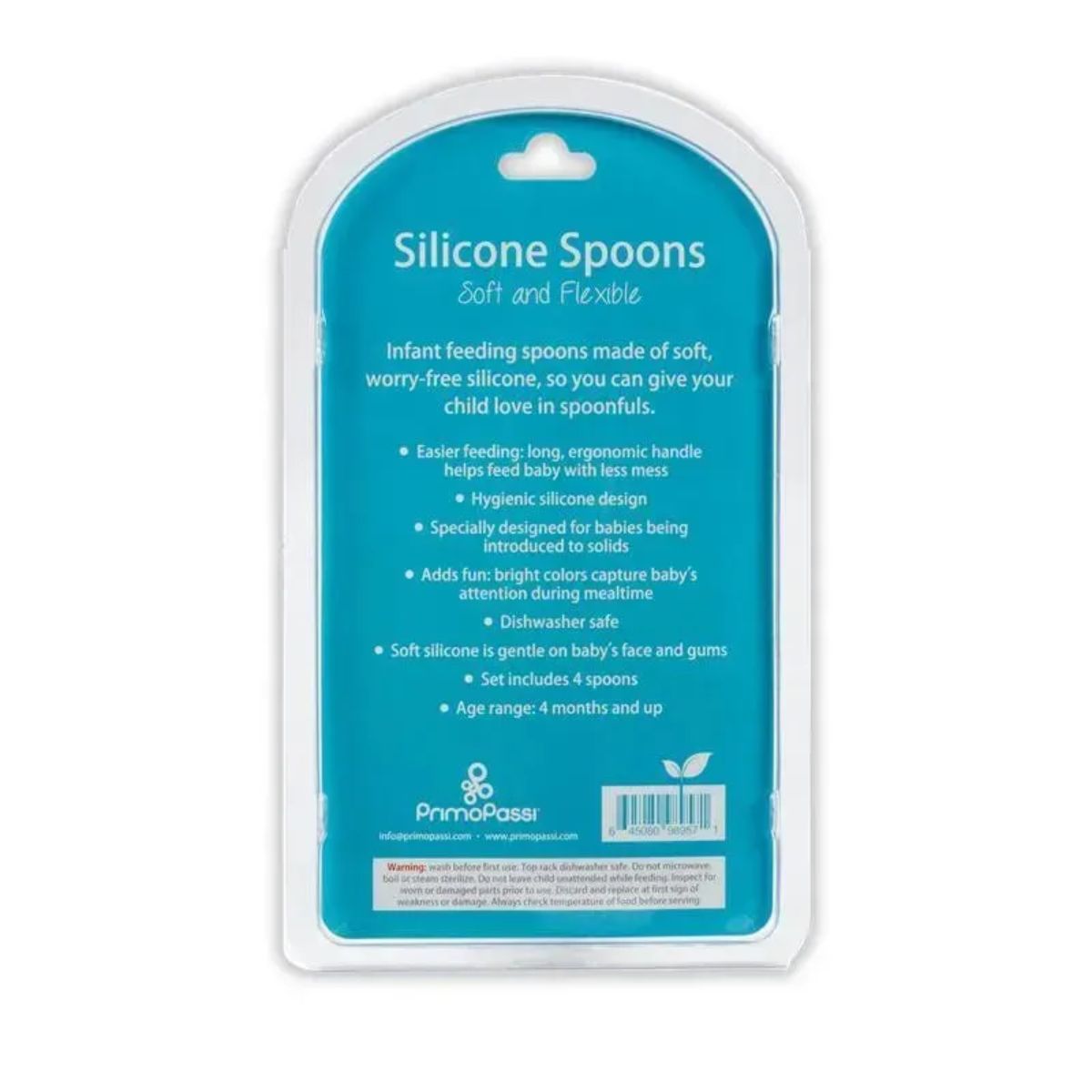 Colheres de Silicone Primo Passi Blue/Green