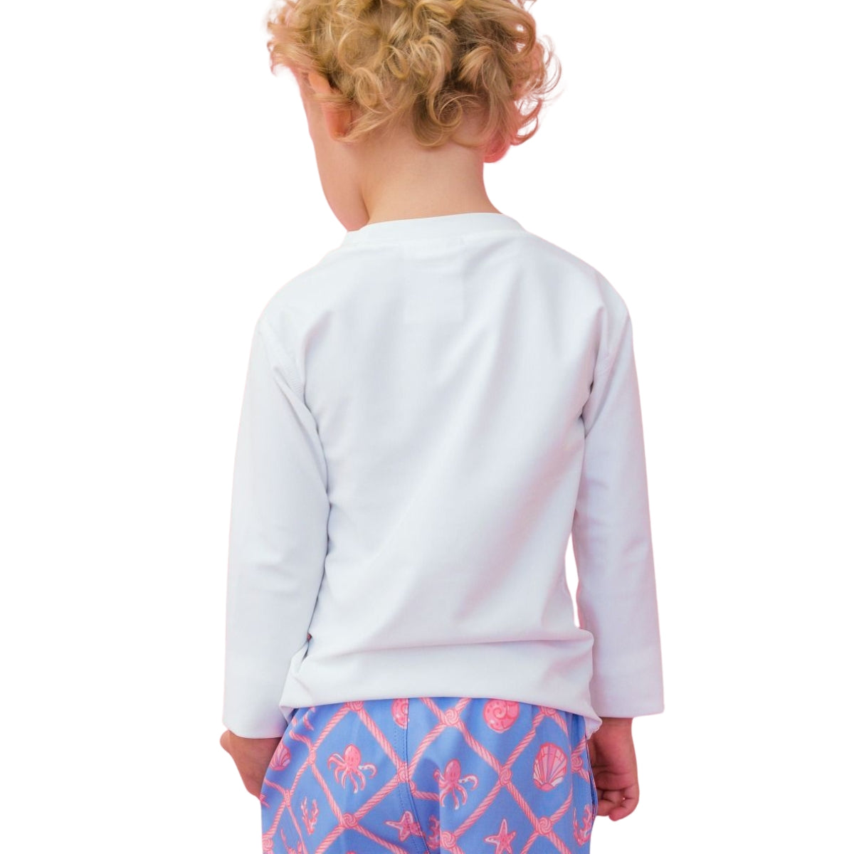 Rugged Butts Long Sleeve Rash Guard - White - 5 on Luna Baby Store Miami