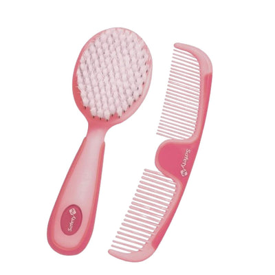 Safety 1st Easy Grip Brush & Comb - Pink