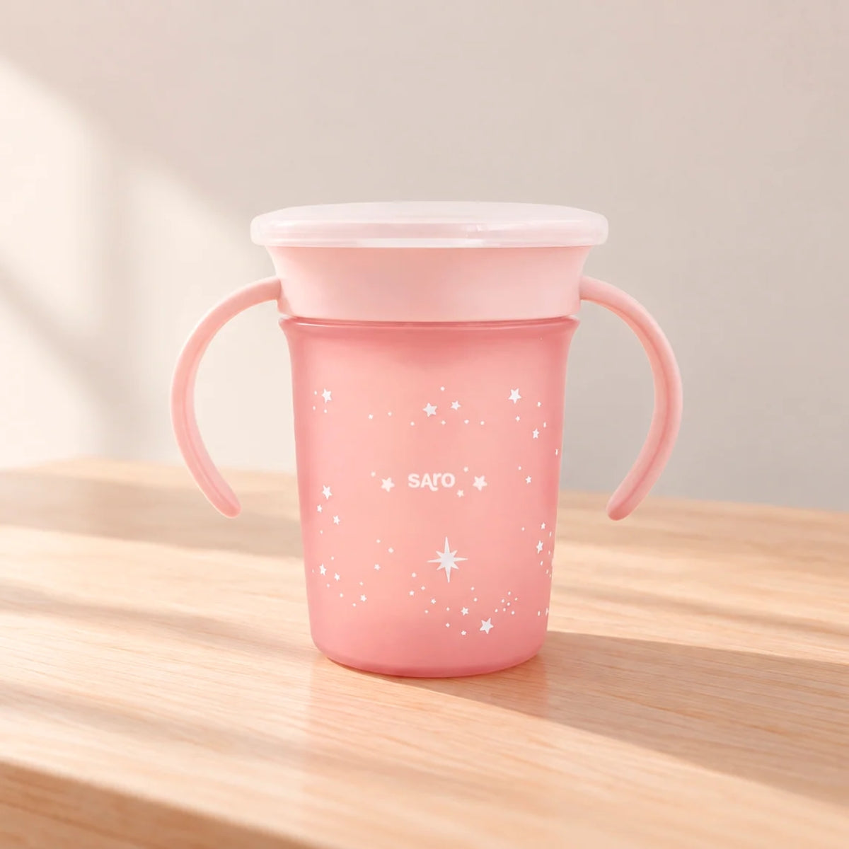 Saro Amazing Cup 360° Spill-Proof Training Cup, Pink, 225 ml