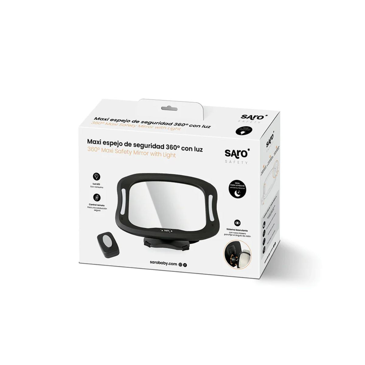 Saro 360 Baby Safety Mirror With Light