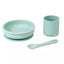 Saro Nordic Party 3 Piece Feeding Set - Hunter Mint on Luna Baby Store Miami