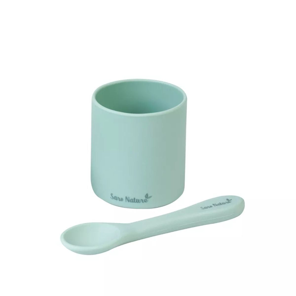 Saro Nordic Party 3 Piece Feeding Set - Hunter Mint on Luna Baby Store Miami