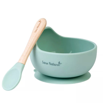 Saro Nordic Wave Bowl Feeding Set - Hunter Mint