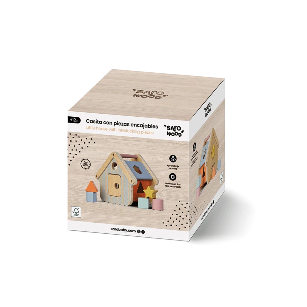 Saro Wooden Shape Sorting House