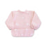 Saro Long Sleeve Baby Bib - Dusty Pink on Luna Baby Store Miami