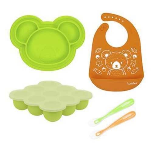 Kushies SiliSet Green Orange - Luna Baby Store Miami