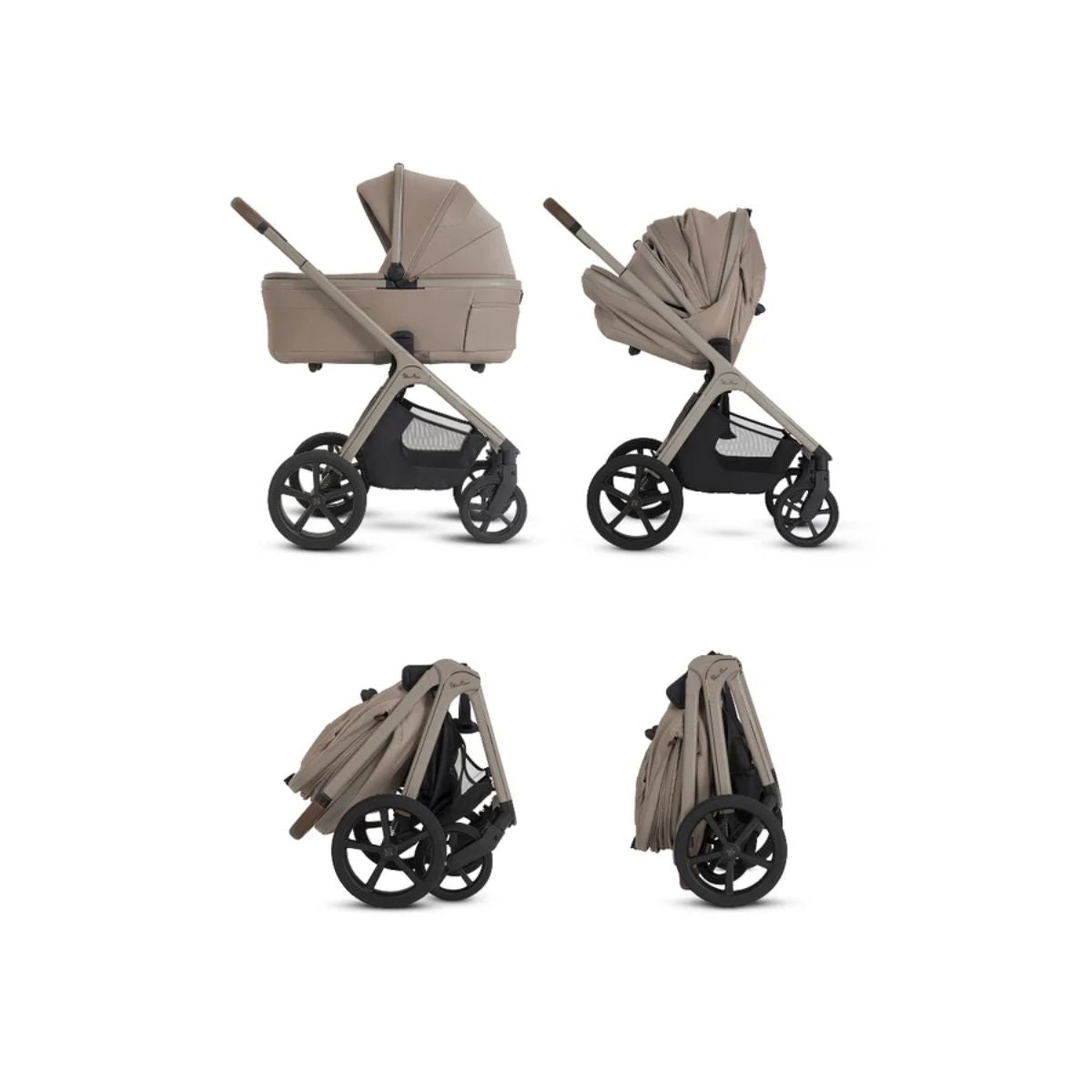 Silver Cross Cove 2 Compact Bassinet - Champagne on Luna Baby Store Miami