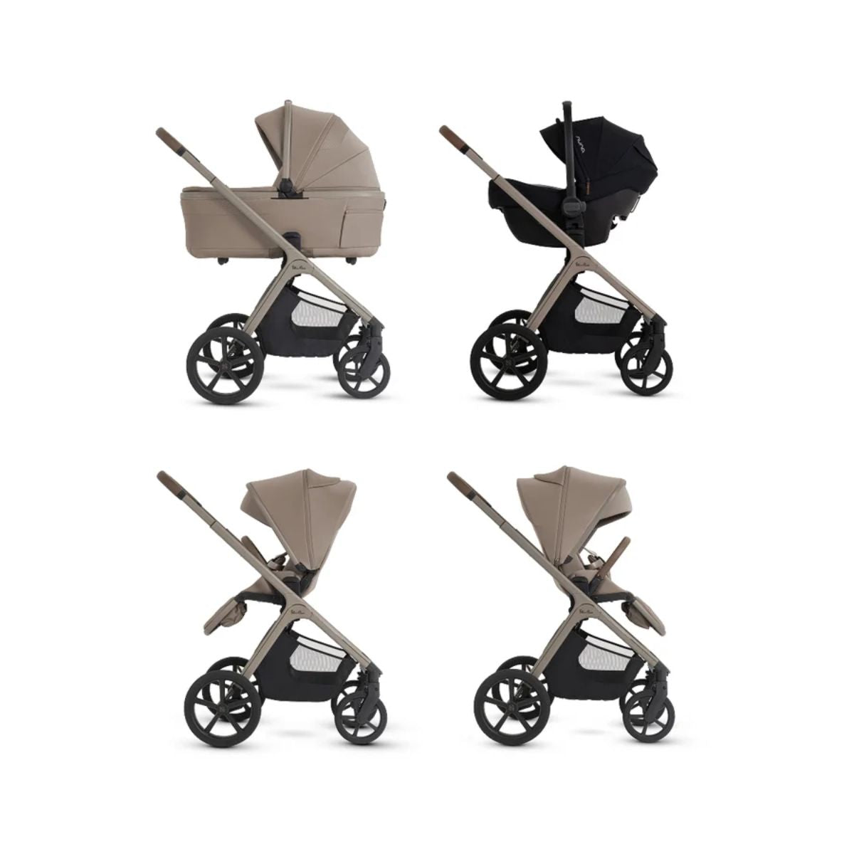 Silver Cross Cove 2 Compact Bassinet - Champagne on Luna Baby Store Miami