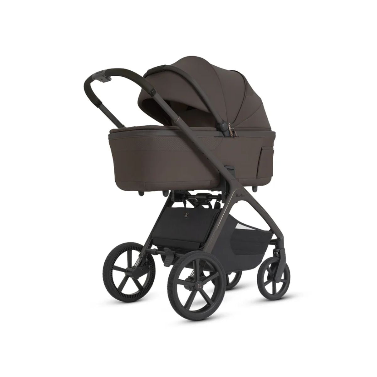 Silver Cross Cove 2 Compact Bassinet - Chocolate on Luna Baby Store Miami