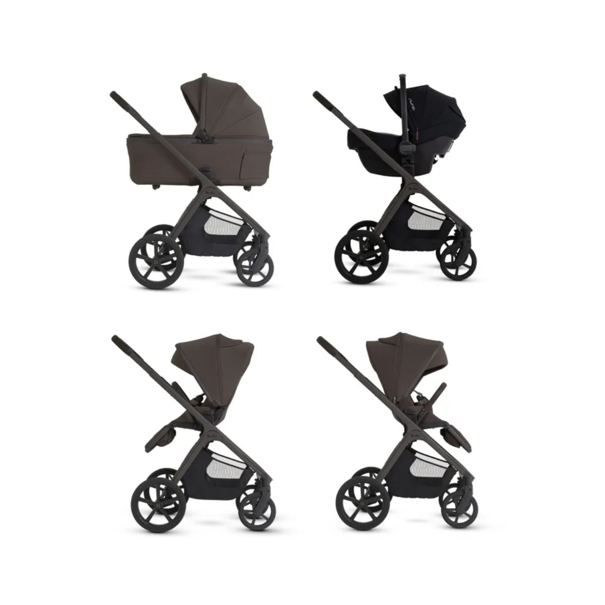Silver Cross Cove 2 Compact Bassinet - Chocolate