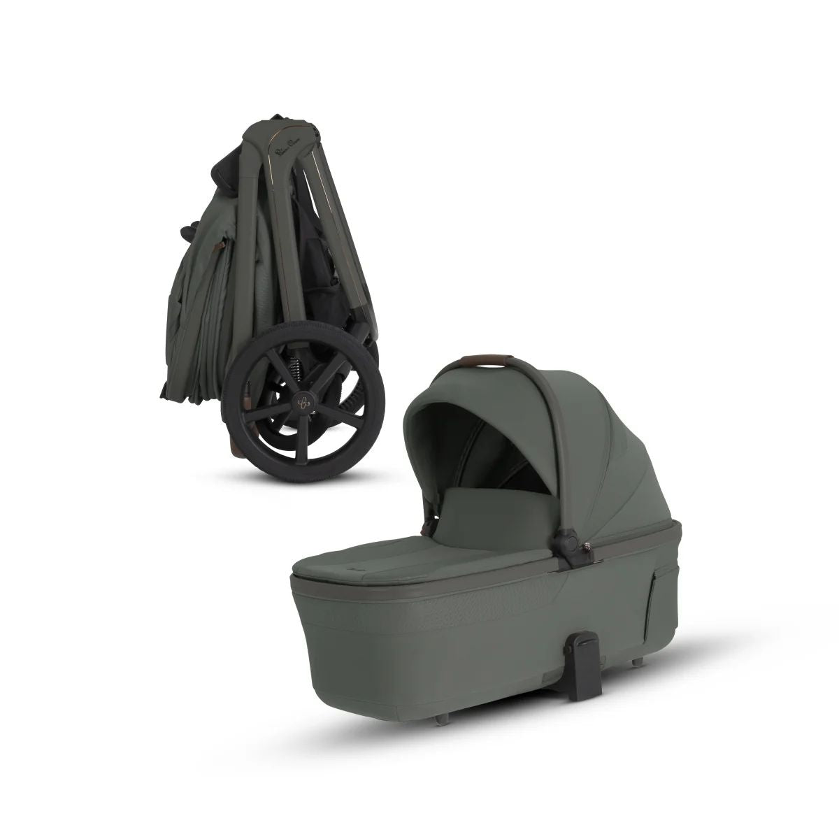 Silver Cross Cove 2 Compact Bassinet - Pewter on Luna Baby Store Miami