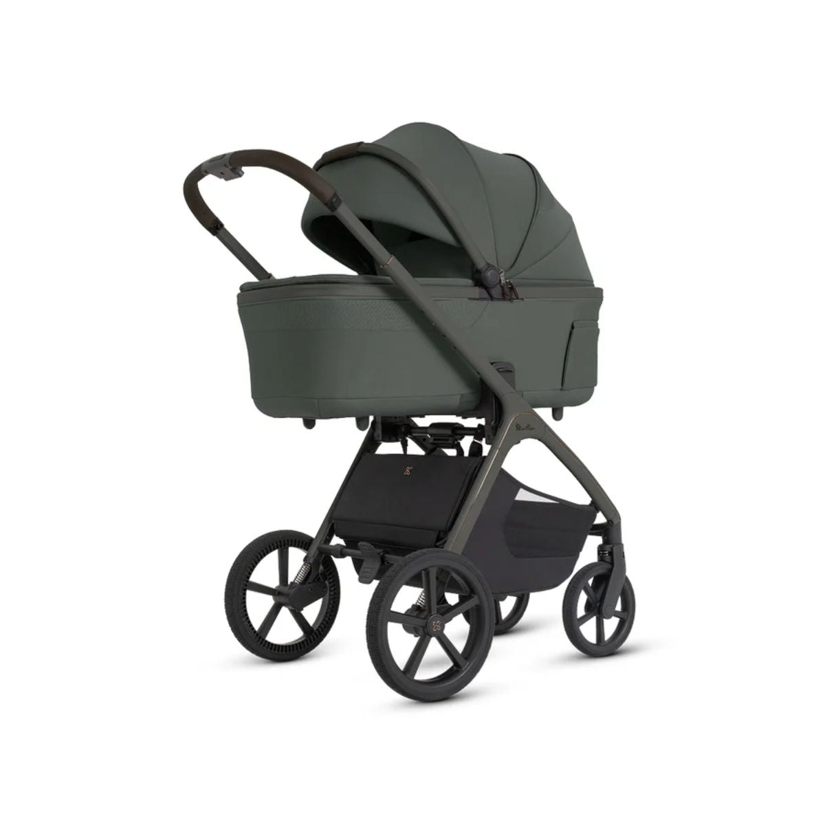 Silver Cross Cove 2 Compact Bassinet - Pewter on Luna Baby Store Miami