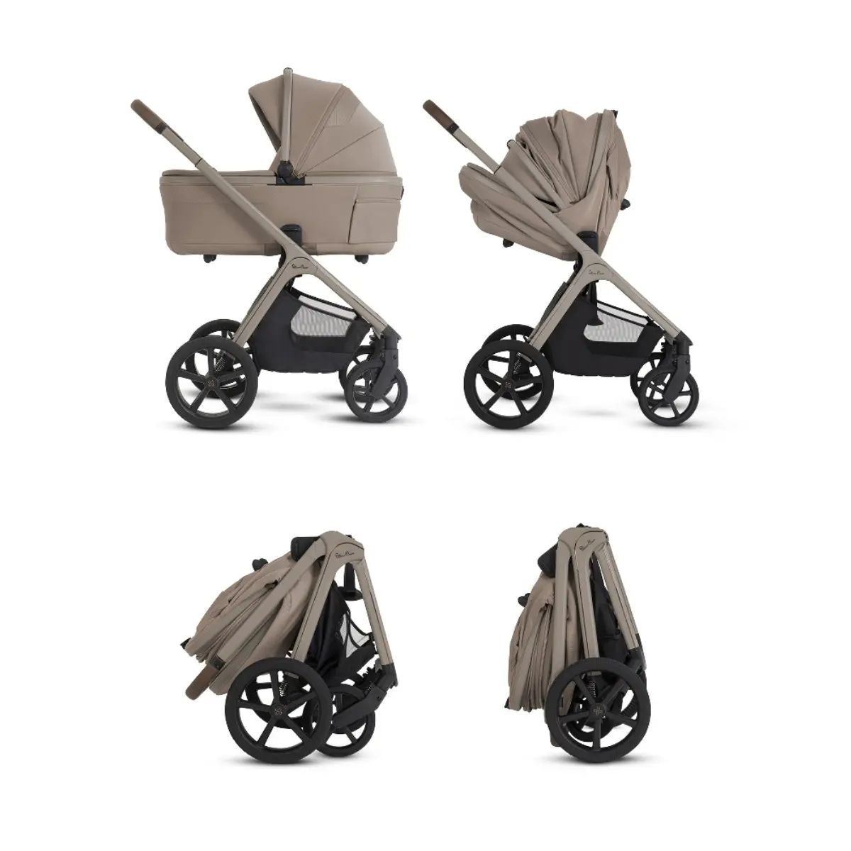Silver Cross Cove 2 Full-Size All-Terrain Stroller - Champagne on Luna Baby Store Miami