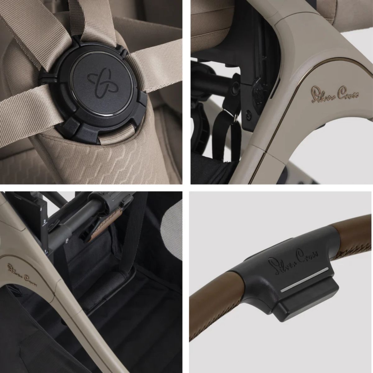 Silver Cross Cove 2 Full-Size All-Terrain Stroller - Champagne on Luna Baby Store Miami