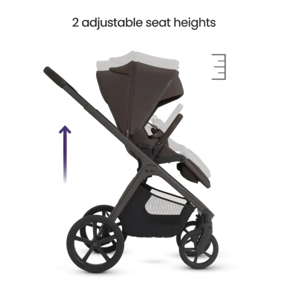 Silver Cross Cove 2 Full-Size All-Terrain Stroller - Chocolate