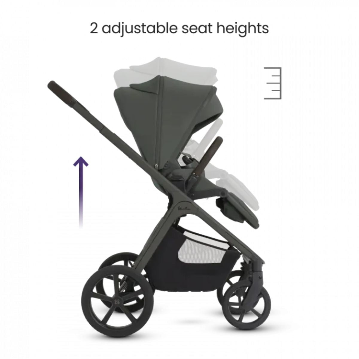 Silver Cross Cove 2 Full-Size All-Terrain Stroller - Pewter